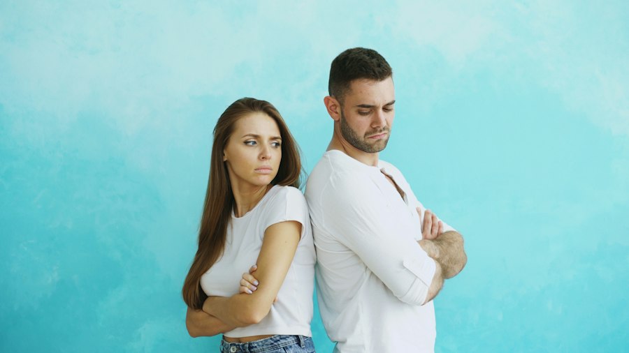 Photo no emotional connection with husband relationship sadness