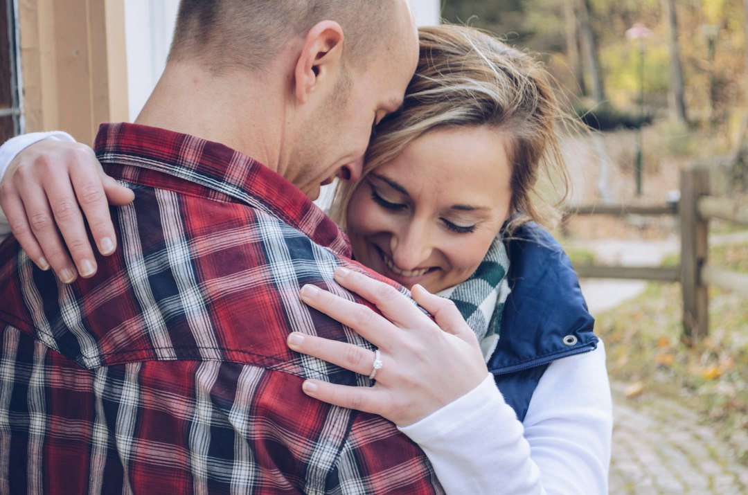 Photo emotional connection in marriage couple